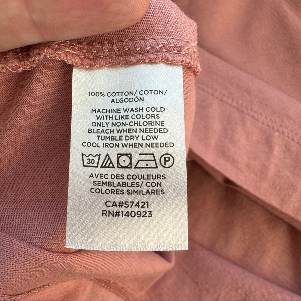 Loft Basic Long Sleeve.T-Shirt Size XL Dusty Pink Closet Staple Capsule Wardrobe - Picture 6 of 10